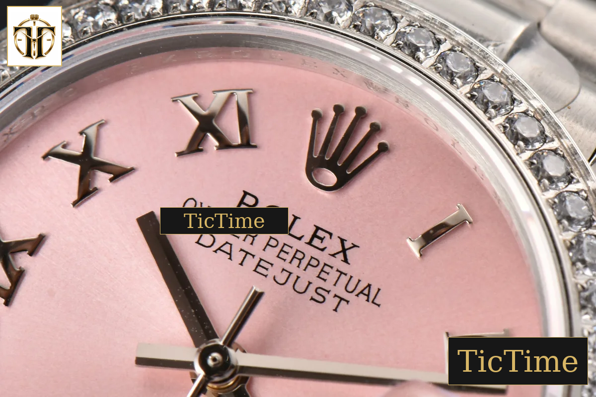 DateJust Ladies 904L 31mm WF Diamond Pink Dial Roma Marker Oyster Bracelet A2671 — foto 5