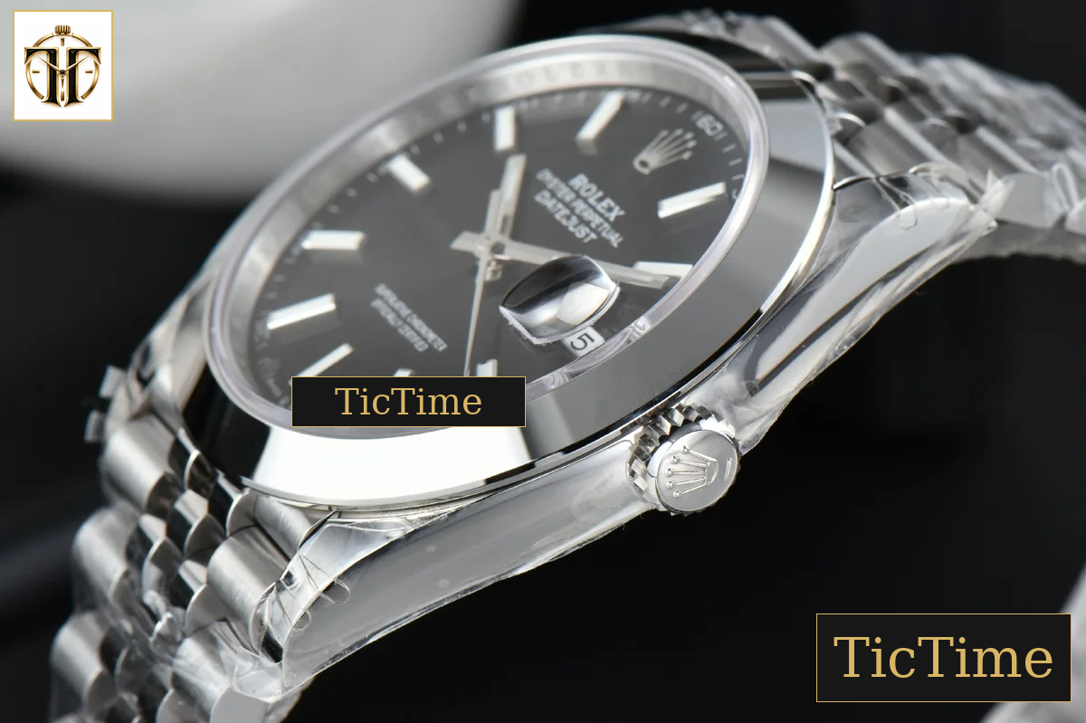DateJust Smooth Bezel 126300 41mm VSF Black Dial Jubilee Bracelet VS3235 — foto 11