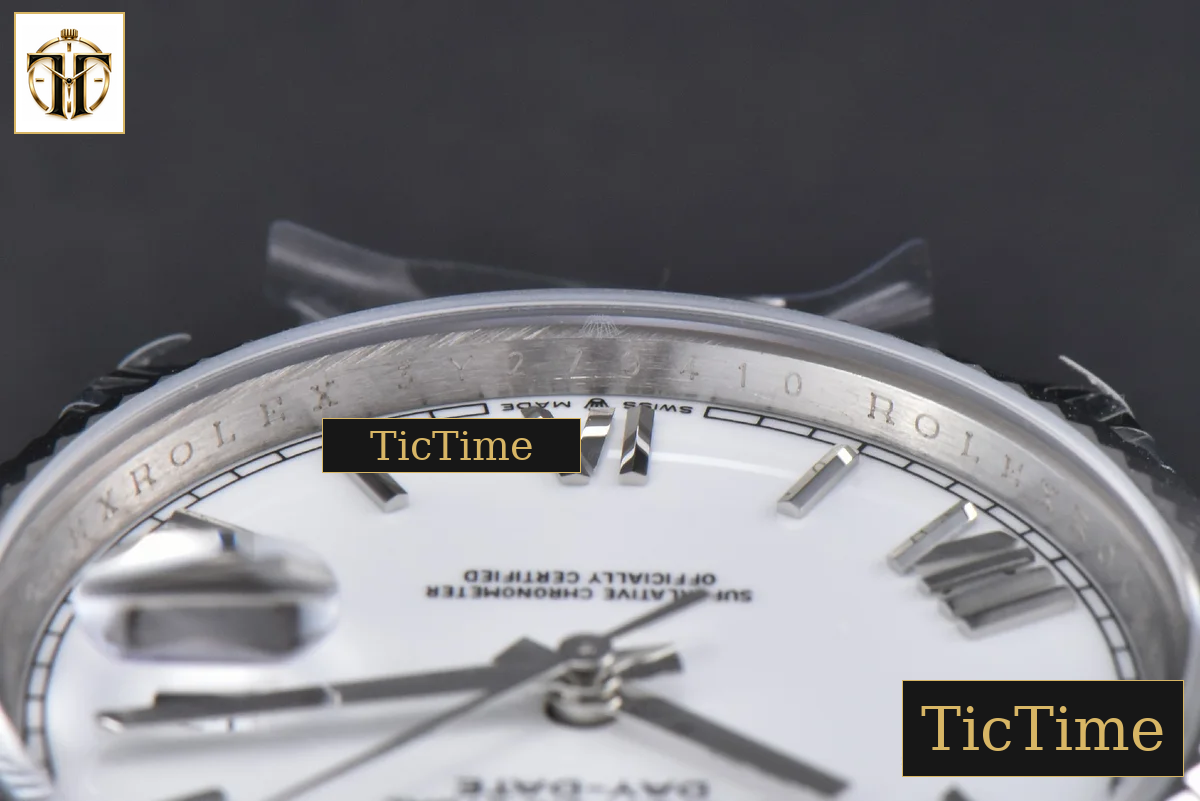 DayDate 40mm GMF White Dial Roma Marker President Bracelet A2836 — foto 14