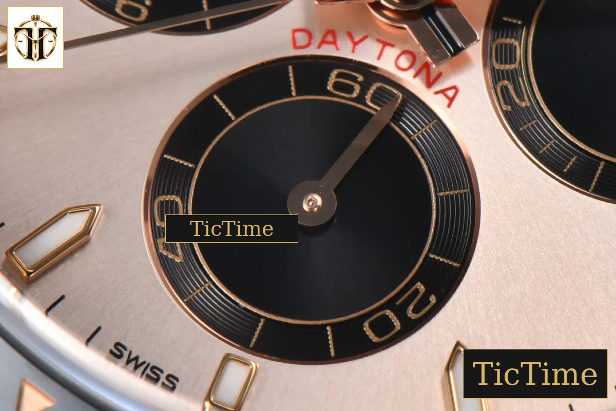 Daytona 126515 40mm Clean Factory RG Black Bezel Black Subdial Black Oysterflex Strap SH4131 — foto 8
