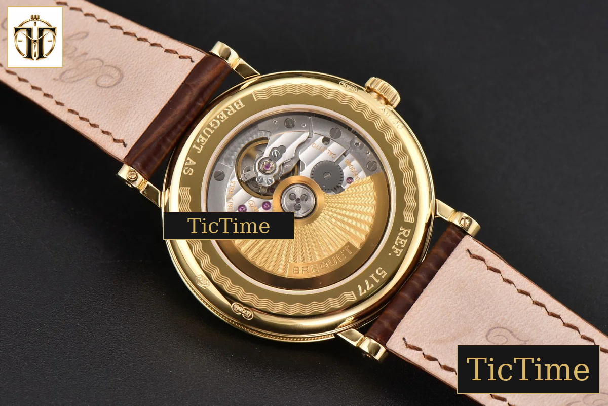 Classique 5177 38mm LTF YG White Dial Digital Marker Brown Leather Strap MY9015 — foto 15