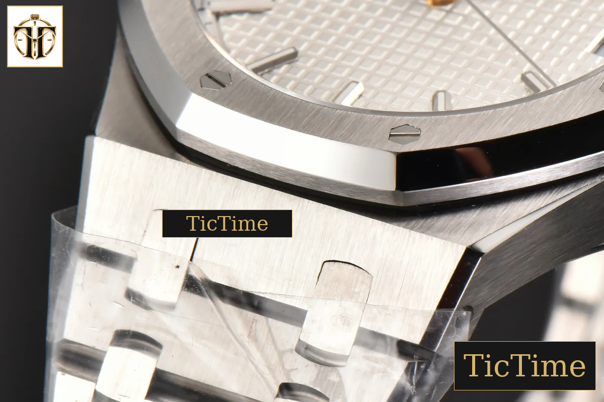 Royal Oak 15500 41mm ZF White Textured Dial SS Bracelet (V2 free sprung ) A4302 — foto 10