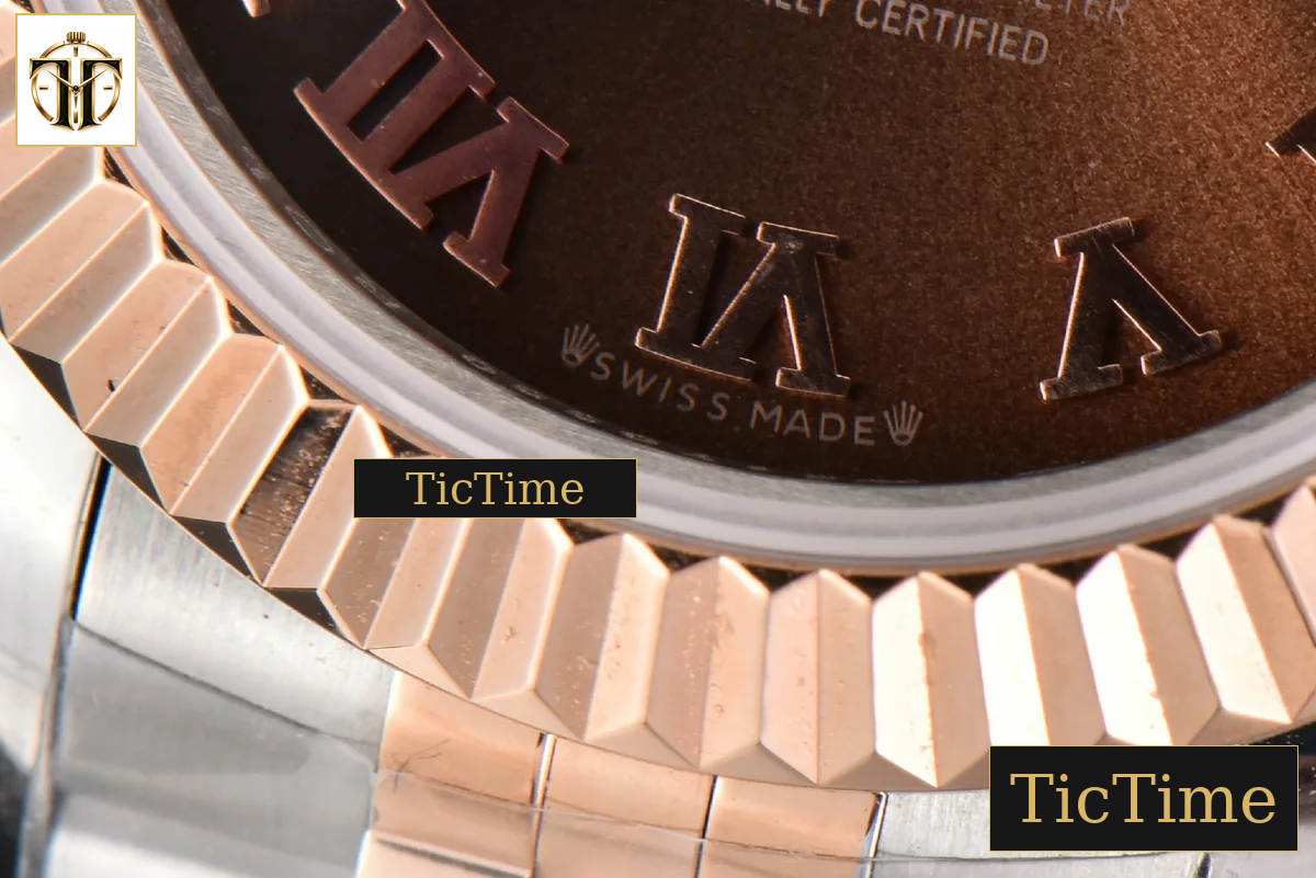 DateJust Ladies 28mm WF RG/SS Brown Dial Roma Marker Jubilee Bracelet A2236 — foto 9