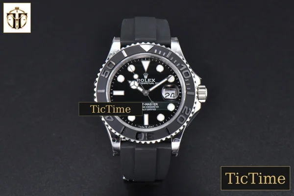 Foto frontal — Yacht-Master 3D 226659 42mm GMF Black Ceramic Bezel Falcon’s Eye Dial Oysterflex Strap VR3235