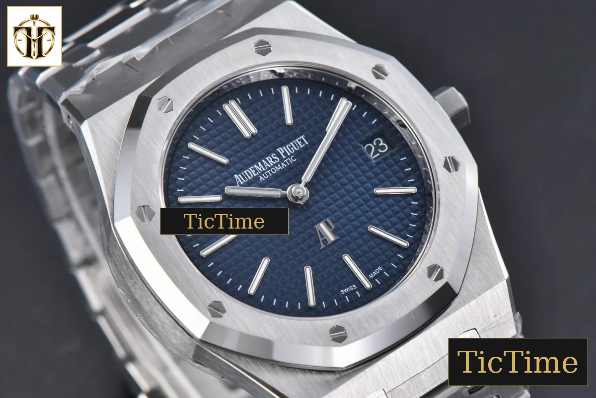 Royal Oak “50th Anniversary” 16202 39mm ZF Blue Textured Dial SS Bracelet A7121 — foto 14