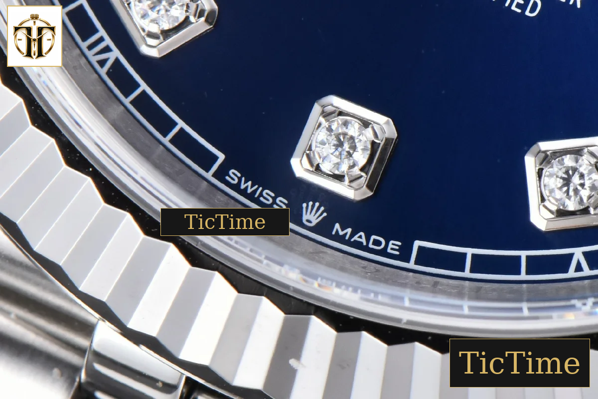 DateJust 904L 126334 41mm Clean Factory Blue Dial Diamond Marker Jubilee Bracelet VR3235 — foto 9