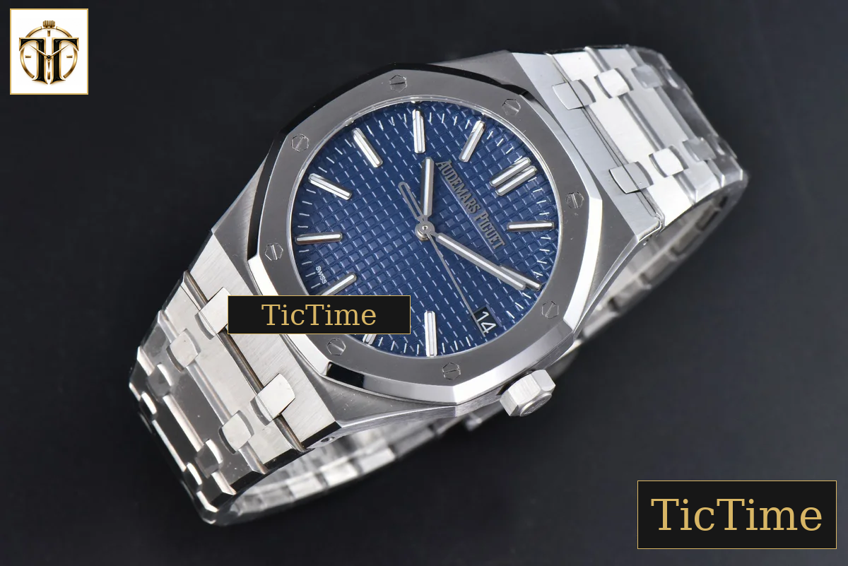 Royal Oak “50th Anniversary” 15510 41mm APSF SS Blue Dial SS Bracelet V2 Free Sprung SA4302 — foto 4