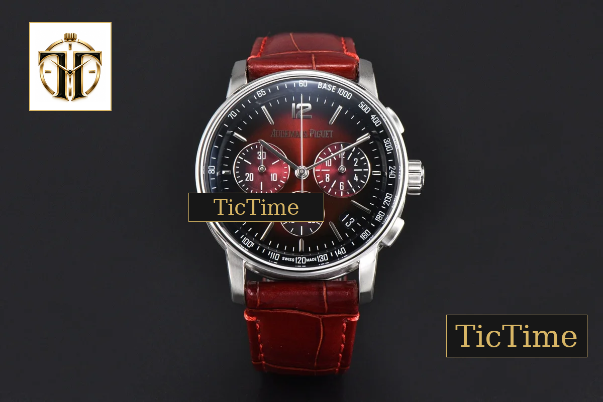 Code 11.59 Chrono 26393 41mm APSF SS Red/Black Dial Red Leather Strap SA4401 — foto 3