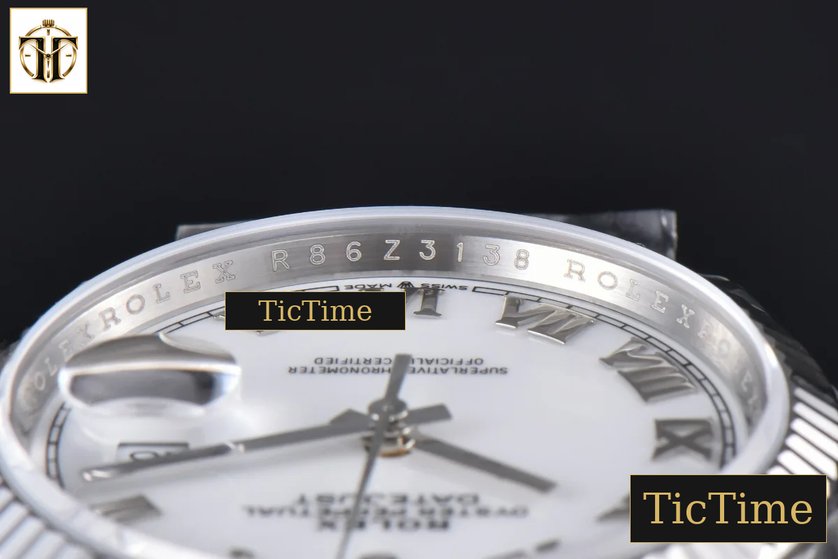 DateJust 904L 36mm VSF White Dial Roma Marker Jubilee VS3235 — foto 16