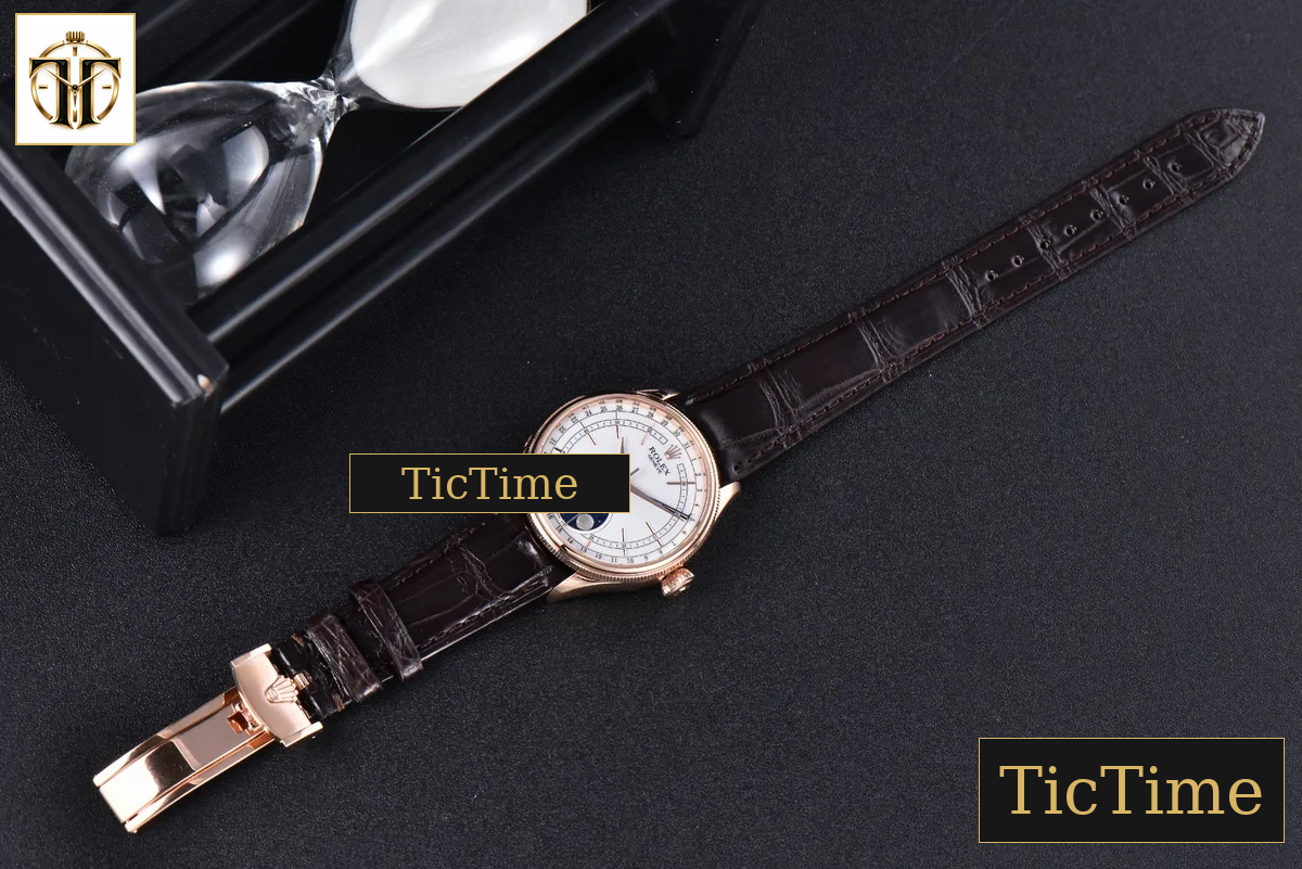 Cellini Moonphase 50535 40mm KZF RG white dial Mod Asia 3195 — foto 34