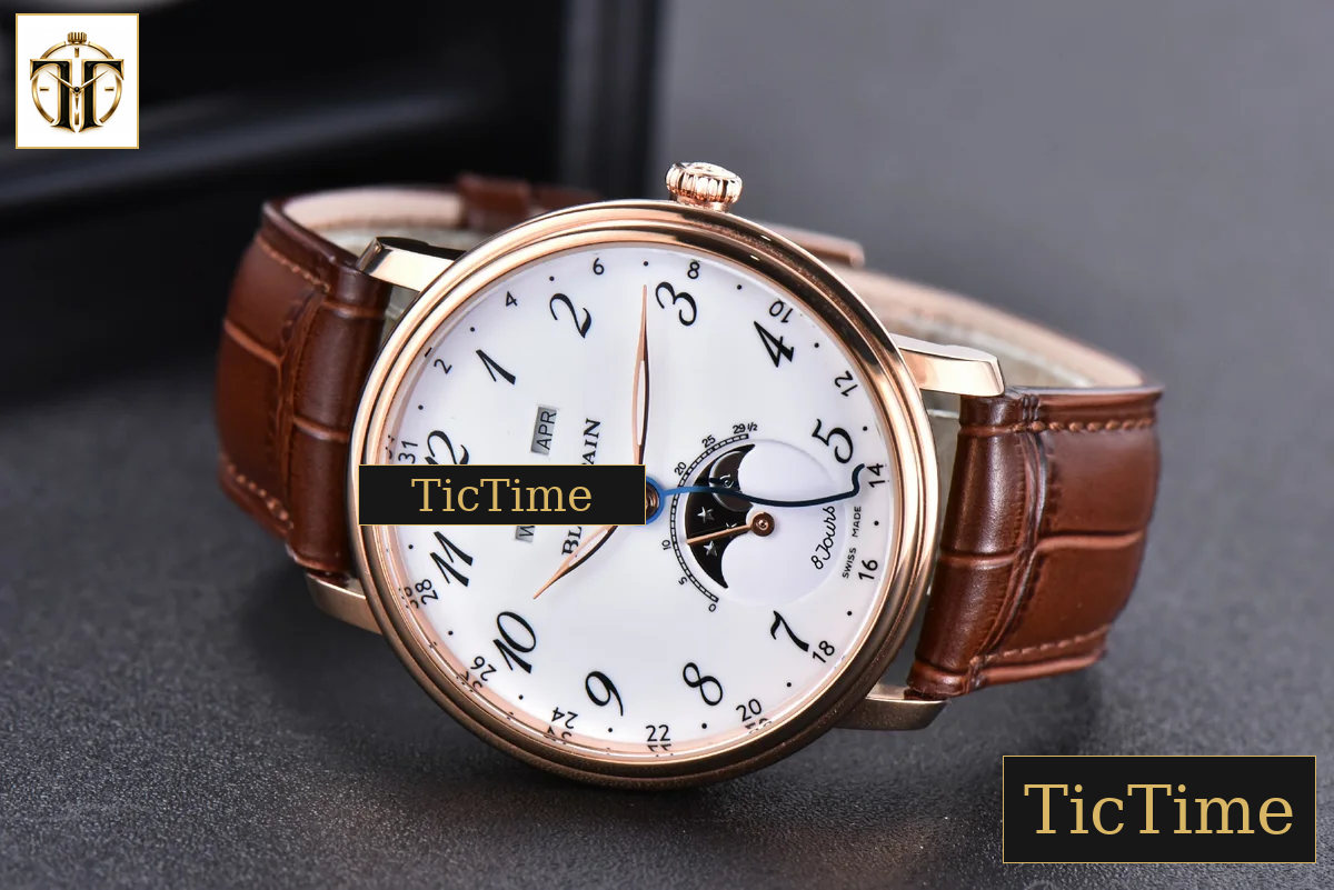 Villeret Complicated Function 6654 40mm OMF RG White Dial Brown Leather Strap CAL6654 V3 — foto 13