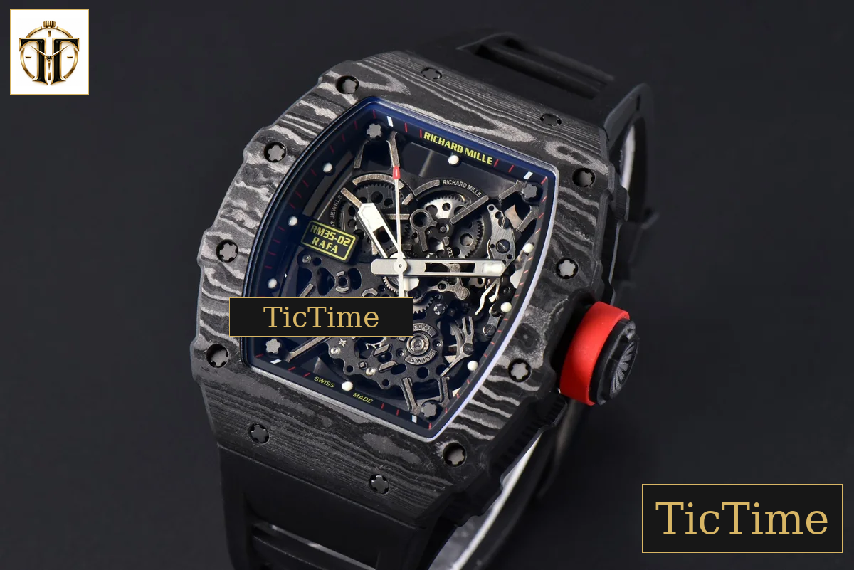 NTPT RM035-02 ZF Skeleton Dial Black Rubber Strap V5 NH05A — foto 5