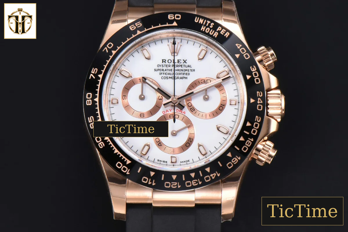 Daytona 116515 APSF RG White Dial Ceramic Bezel Lume Marker Oysterflex Strap Tungsten Version SH4130 — foto 2