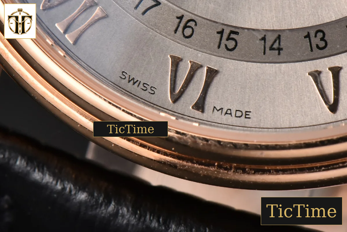 Villeret Complicated Function 6654 40mm OMF RG Silver Dial Black Leather Strap V3 A6654 — foto 8