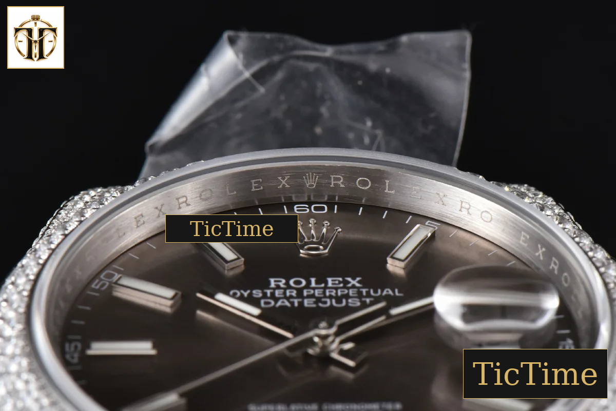 Datejust Full 41mm GMF Diamond Gray Dial Jubilee Bracelet A2824 — foto 12