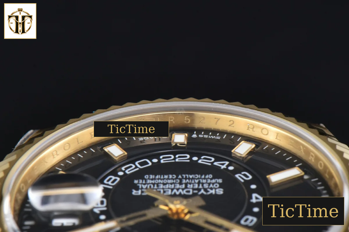 Sky-Dweller 336238 42mm ZF YG Case Black Dial Rubber Oysterflex Strap (Tungsten) A23J — foto 13