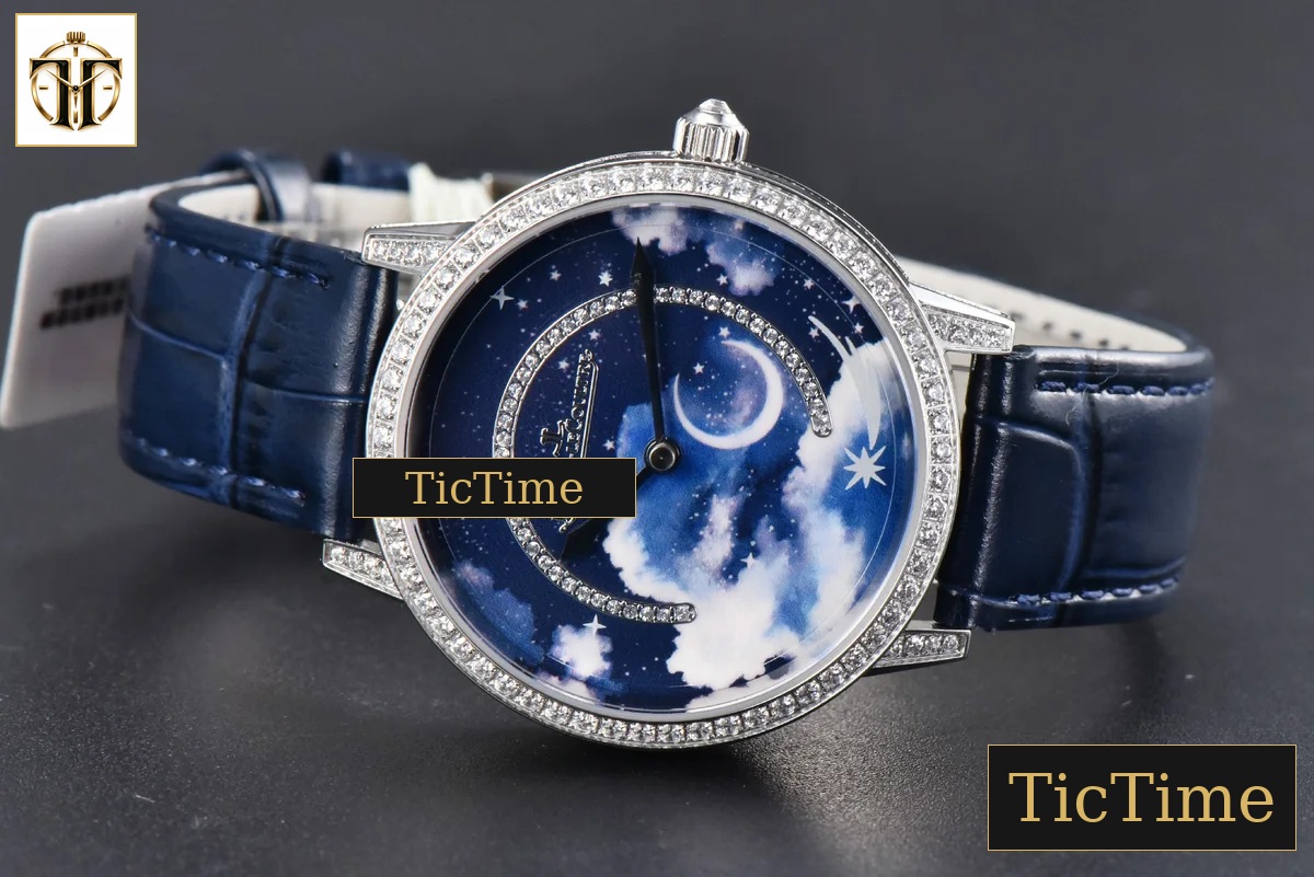 Rendez-Vous 36mm KZF SS Diamond Sky Blue Dial Blue Leather Strap 9015 — foto 11