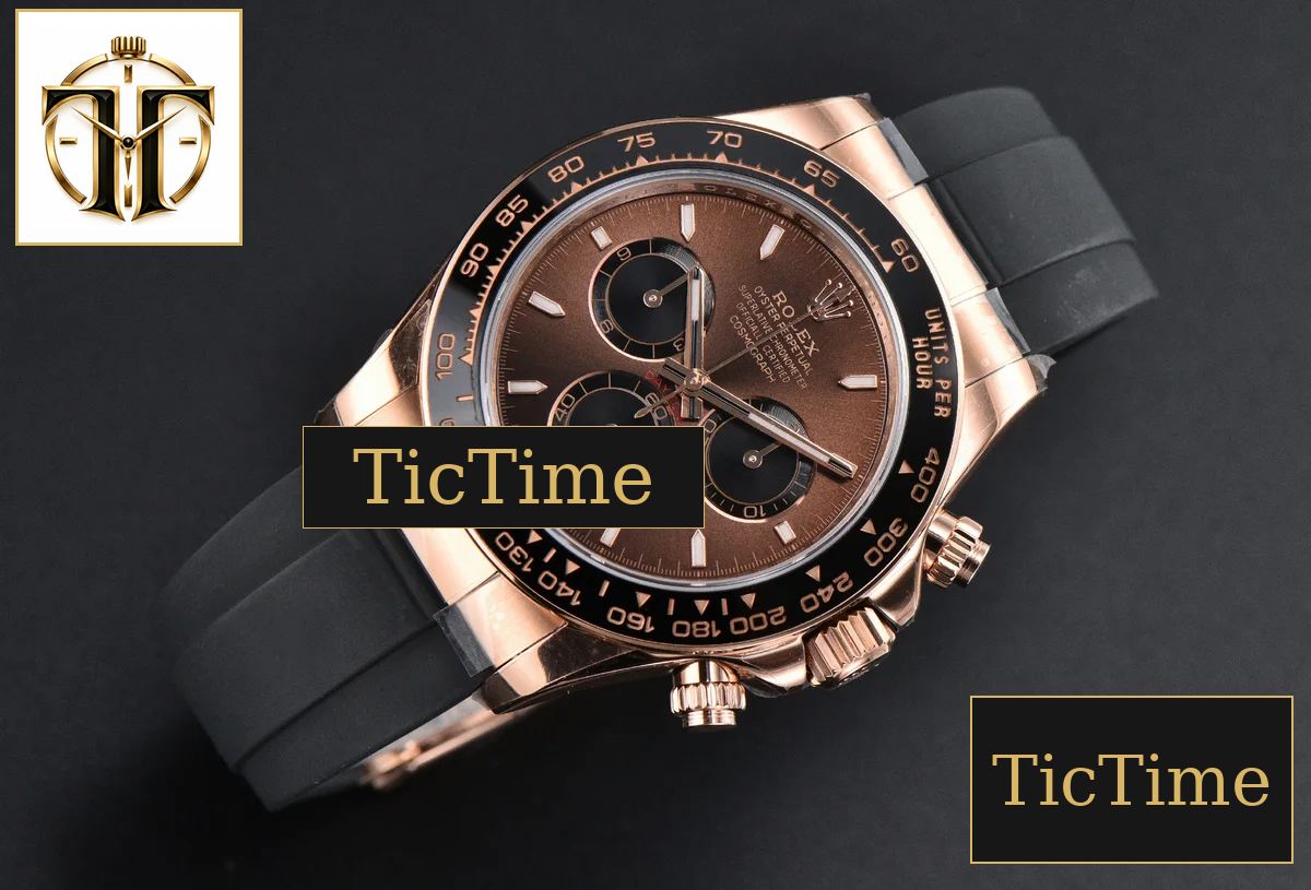 Daytona UFO 126515 40mm UF RG Black Ceramic Bezel Brown Dial Oysterflex Strap (Free Sprung) UF4131 — foto 4