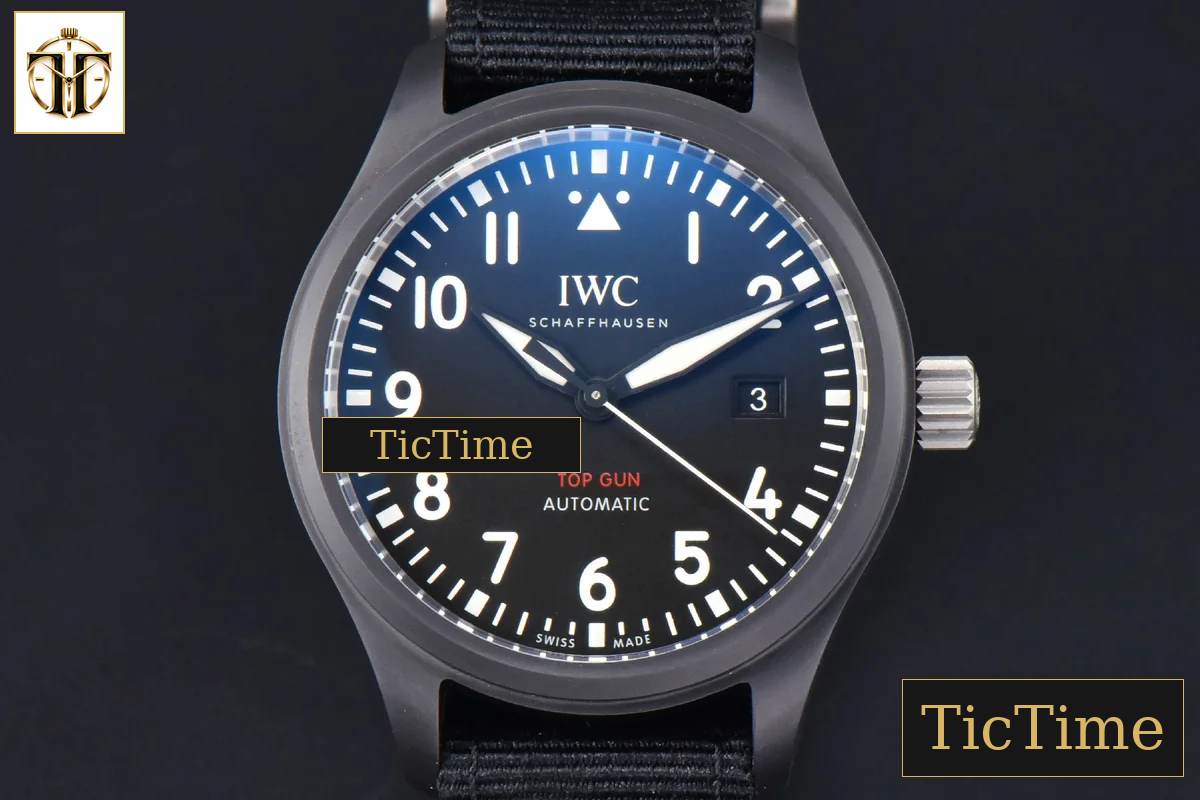 Pilot Top Gun IW326906 41mm V7F Black Ceramic Black Nylon Strap A32111 — foto 2