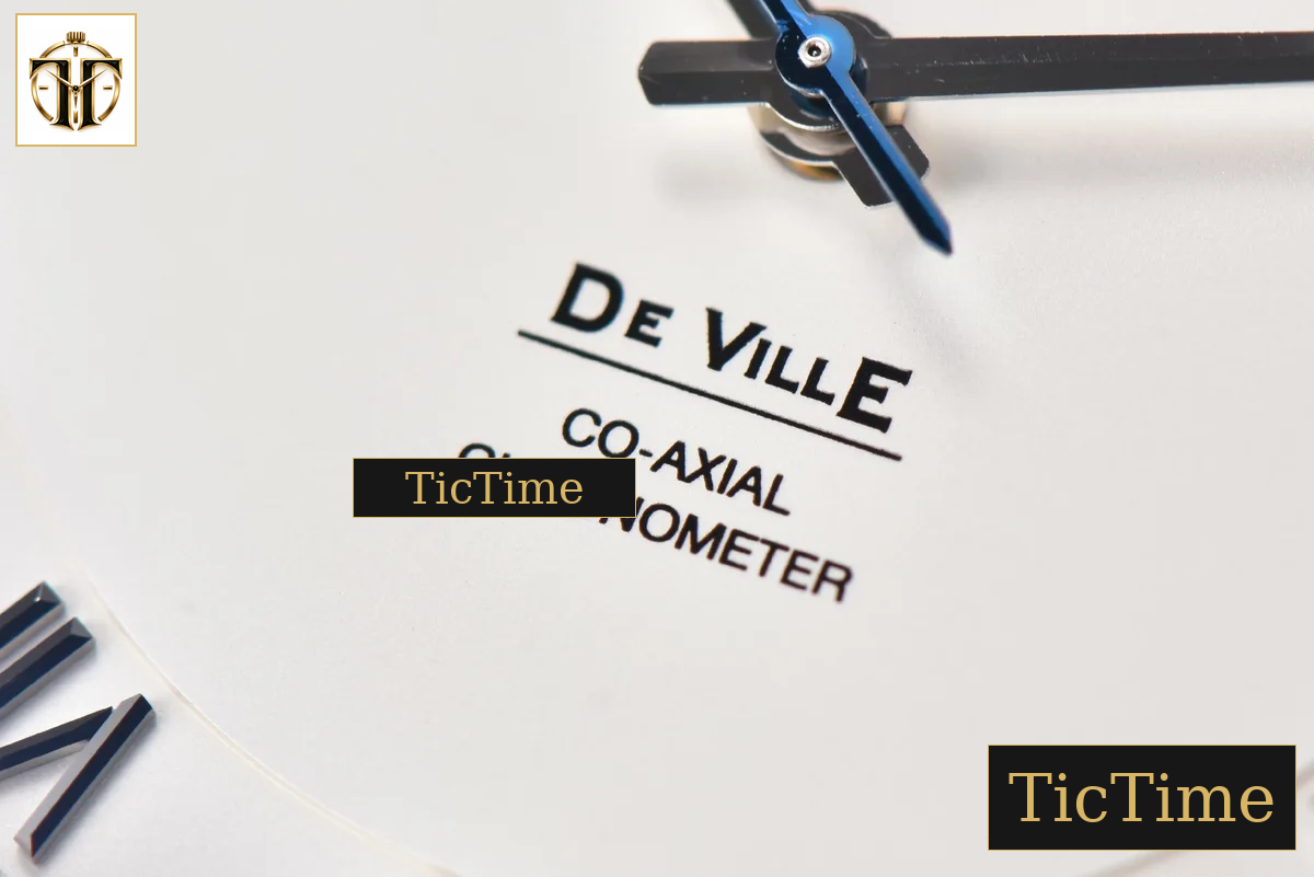 De Ville Hour Vision 41mm VSF White Dial Black Croco Strap A8500 — foto 11