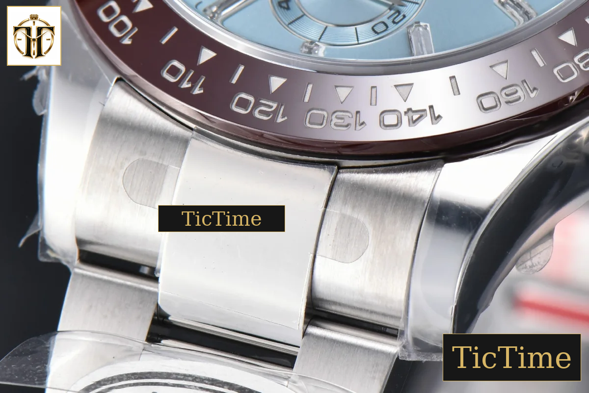 Daytona 116506 40mm Clean Factory Ice Blue Dial Moissanite Markers SS Bracelet SA4130 — foto 11
