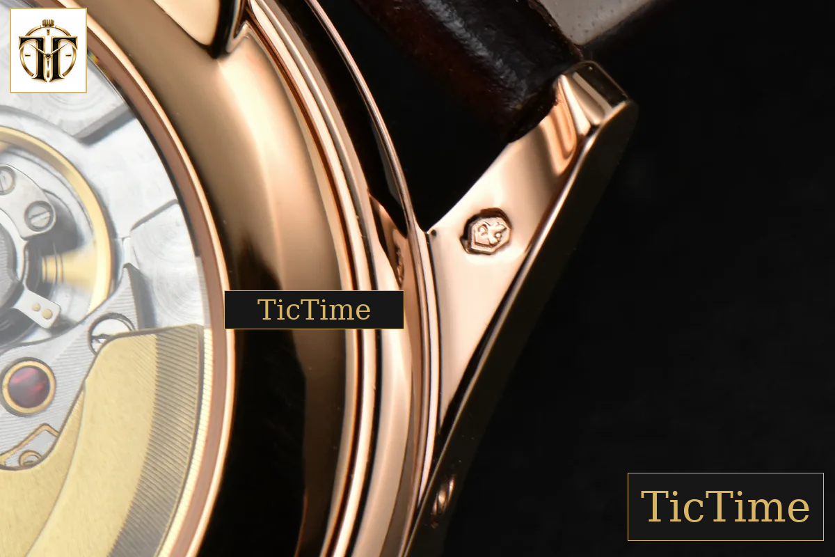 Annual Calendar Moonphase 5396 38.5mm ZF RG White Stick Dial Brown Leather Strap MY9015 — foto 22