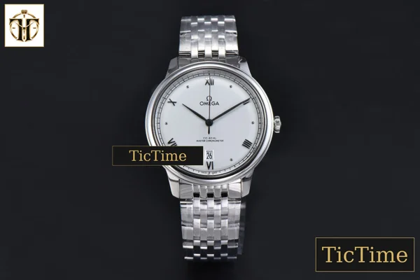 Foto frontal — De Ville Prestige 40mm VSF White Dial Roma Marker SS Bracelet A8800