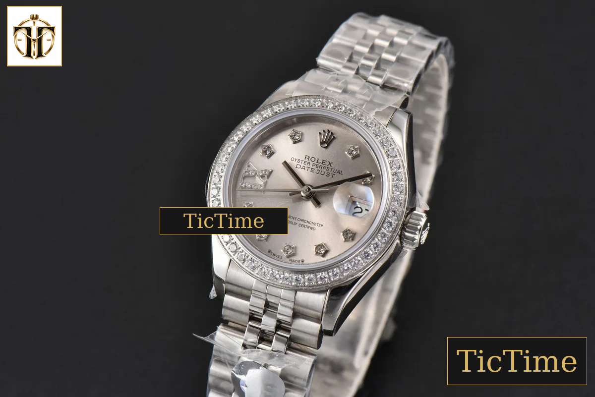 DateJust Ladies 28mm WF Diamond Silver Dial Diamond Marker Jubilee Bracelet A2236 — foto 5