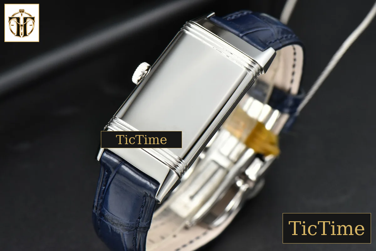 Reverso One 3288420 20mm IMF Diamond White Moissanite Blue Leather Strap (wth CZ stones ) Swiss Quartz — foto 11