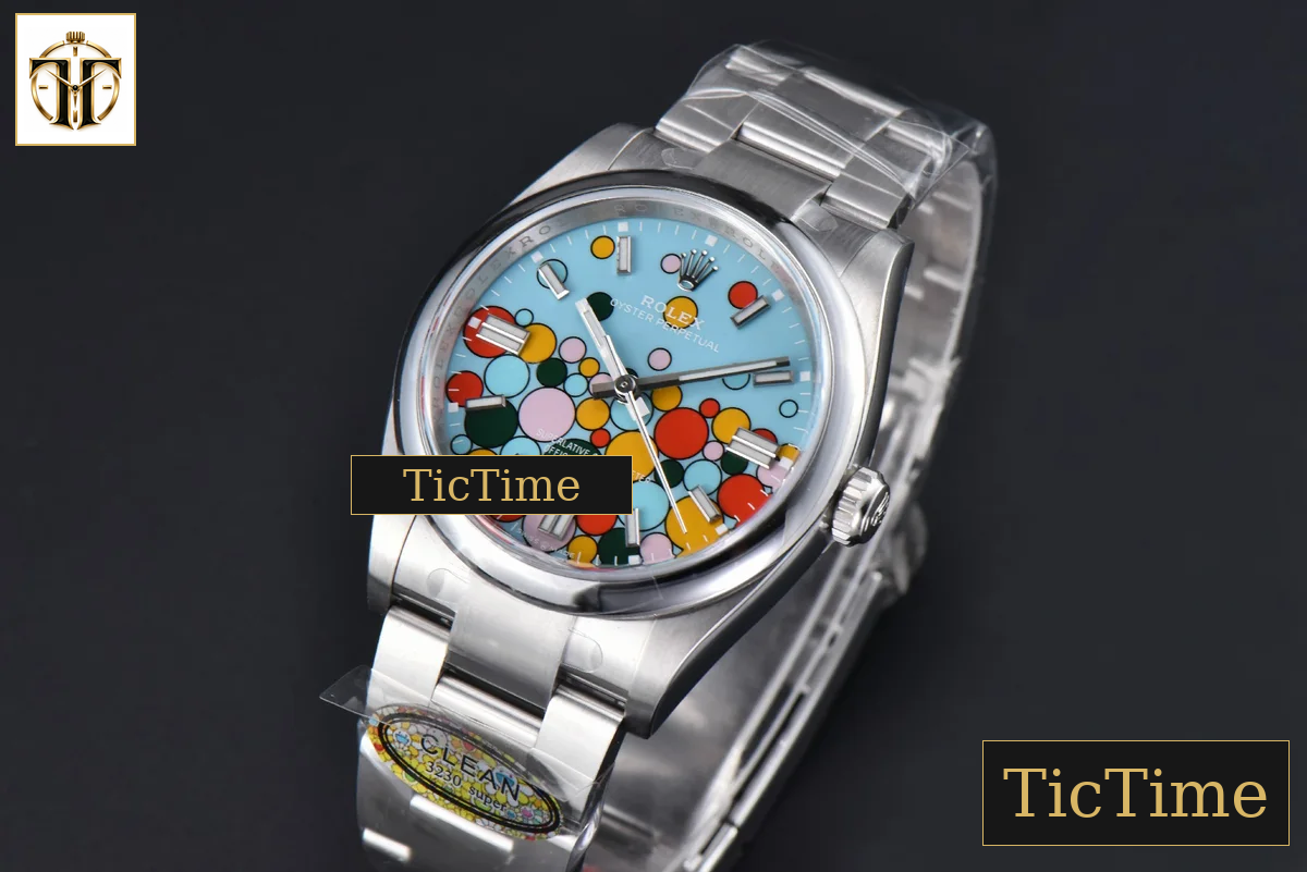 Oyster Perpetual 904L 126000 36mm Clean Factory Tiffany Blue Celebration Ballon Dial SS Bracelet VR3230 — foto 4