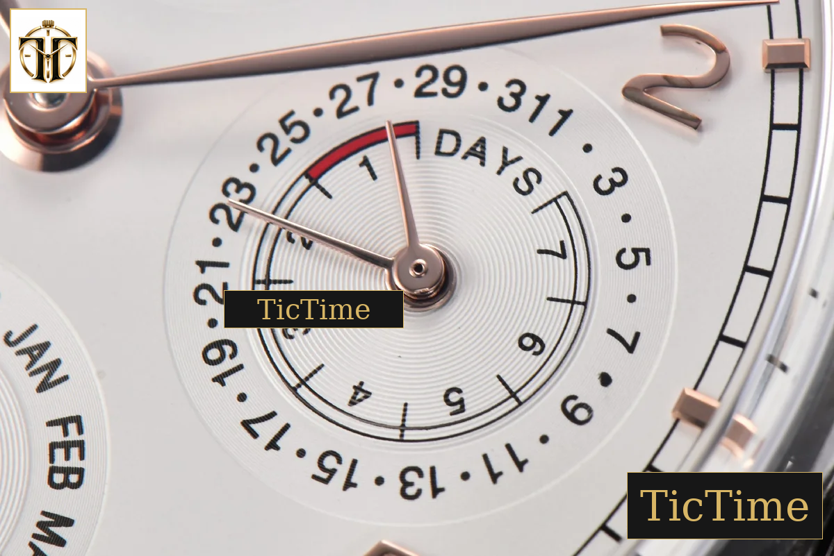 Portugieser Perpetual Calendar IW5033 42mm APSF SS White Dial Brown Leather Strap A52610 — foto 7