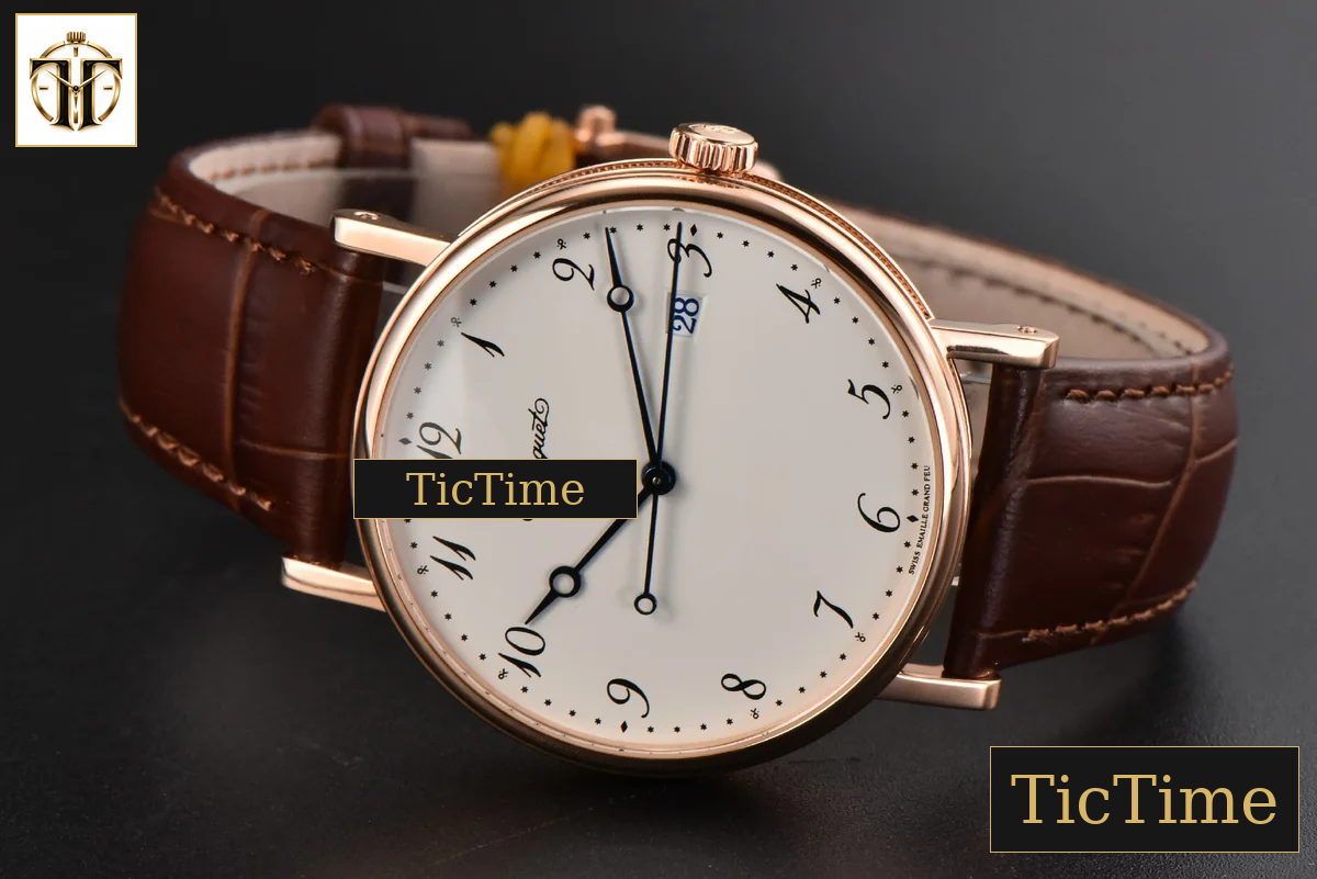 Classique 5177 38mm LTF RG White Dial Digital Marker Brown Leather Strap MY9015 — foto 11