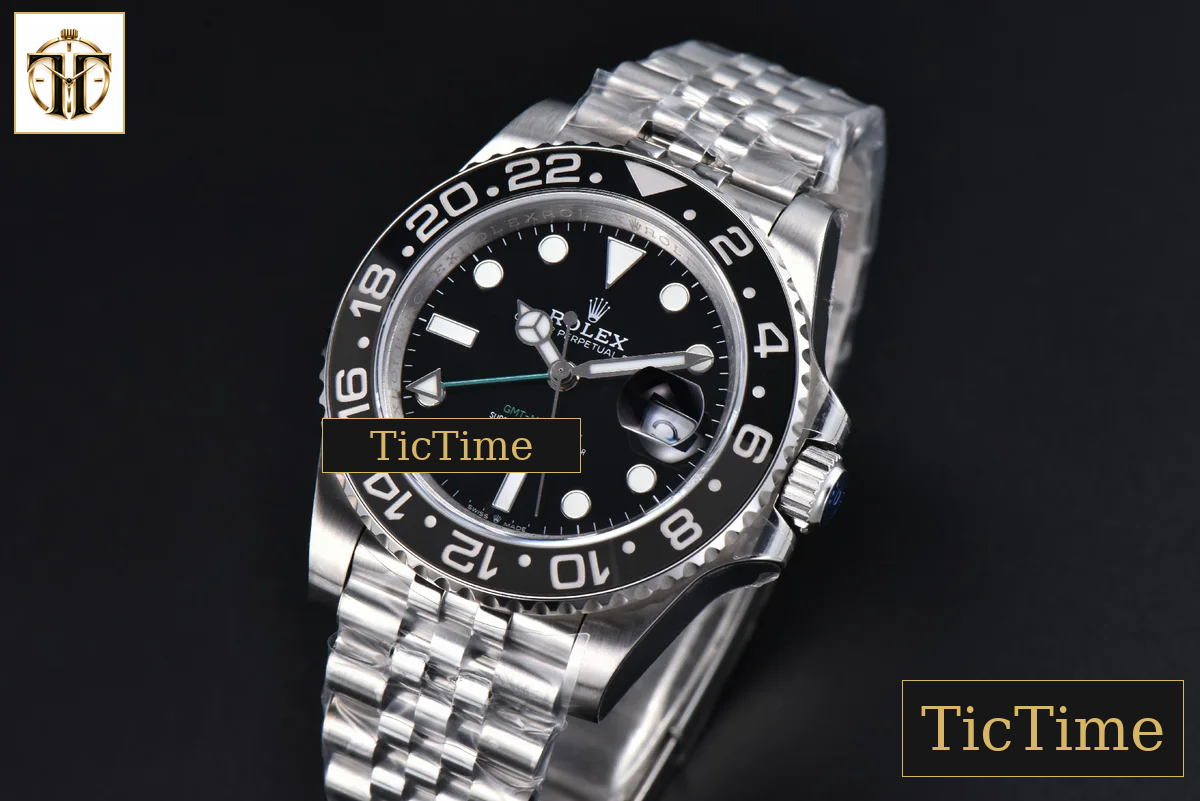 GMT Master II GRNR 904L 126710 40mm GMF Black/Gray Bezel Black Dial Jubilee Bracelet VR3285 — foto 5