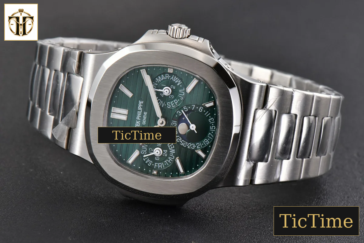 Nautilus 5740 40mm TWF Green Dial SS Bracelet A240 — foto 14
