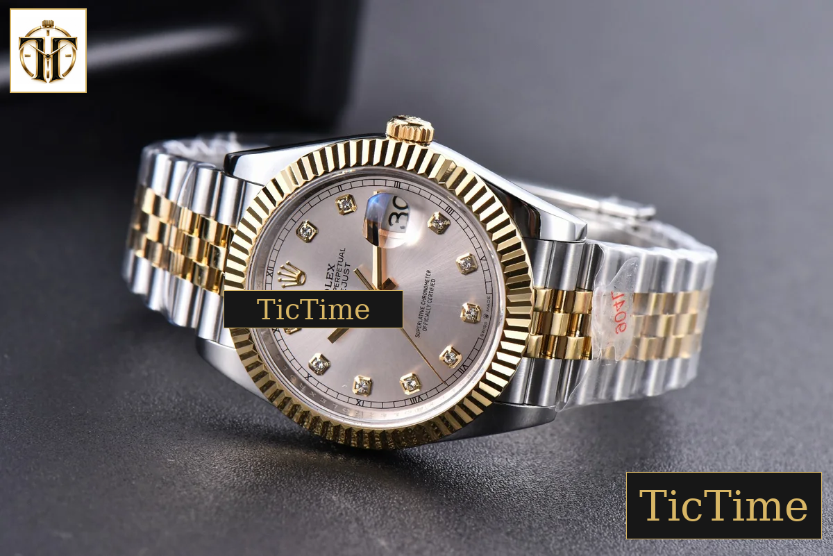 Datejust 41mm GMF YG/SS Silver Dial Diamond Marker Fluted Bezel Jubille Bracelet VR3235 — foto 16