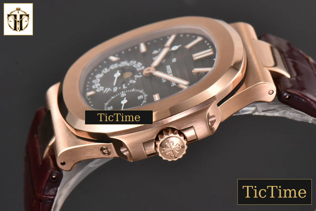 Nautilus 5712 40mm ZF RG Brown Dial Brown Leather Strap V4 A240 — foto 10