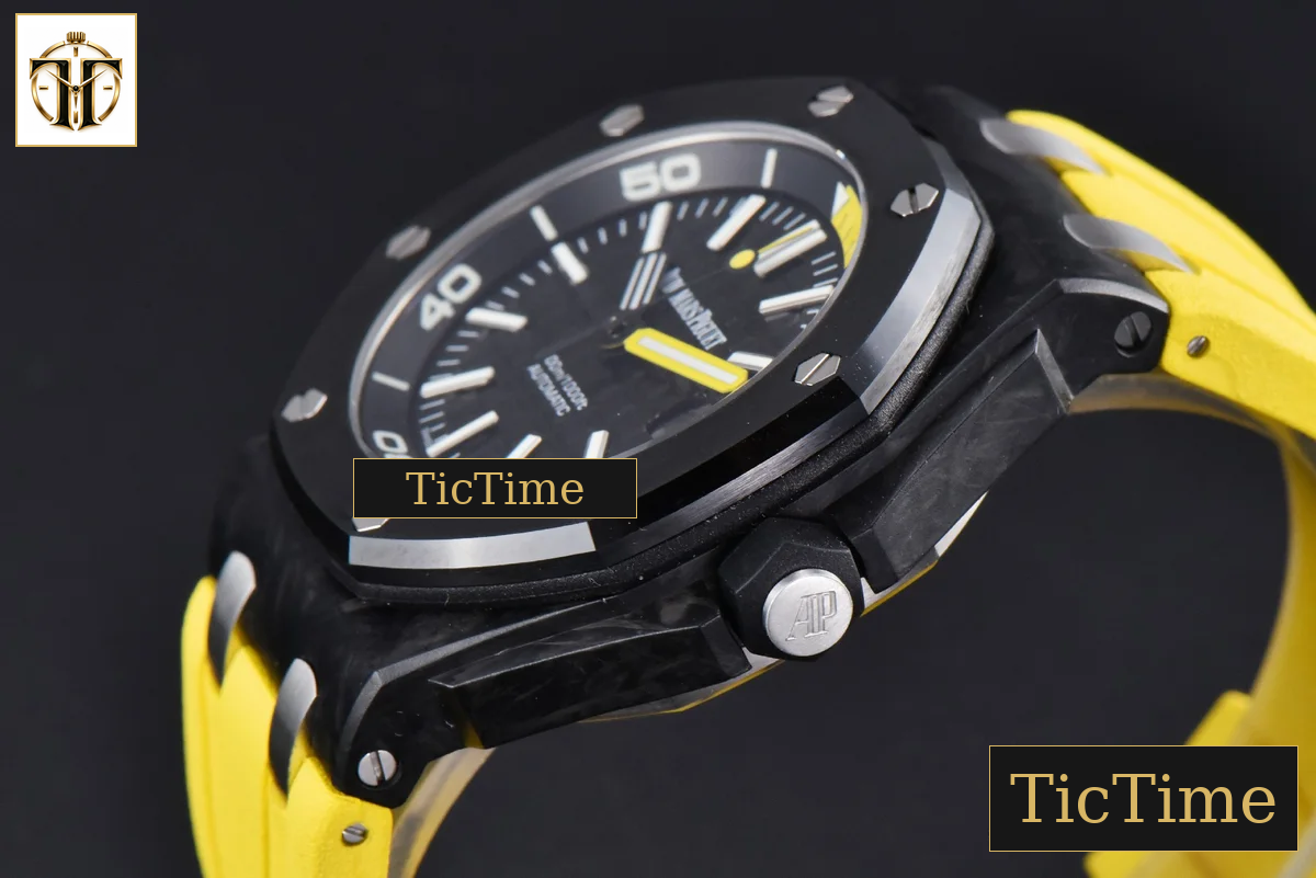 Royal Oak Offshore Diver 42mm IPF Black/Yellow Dial Yellow Rubber Strap MY9015 — foto 12