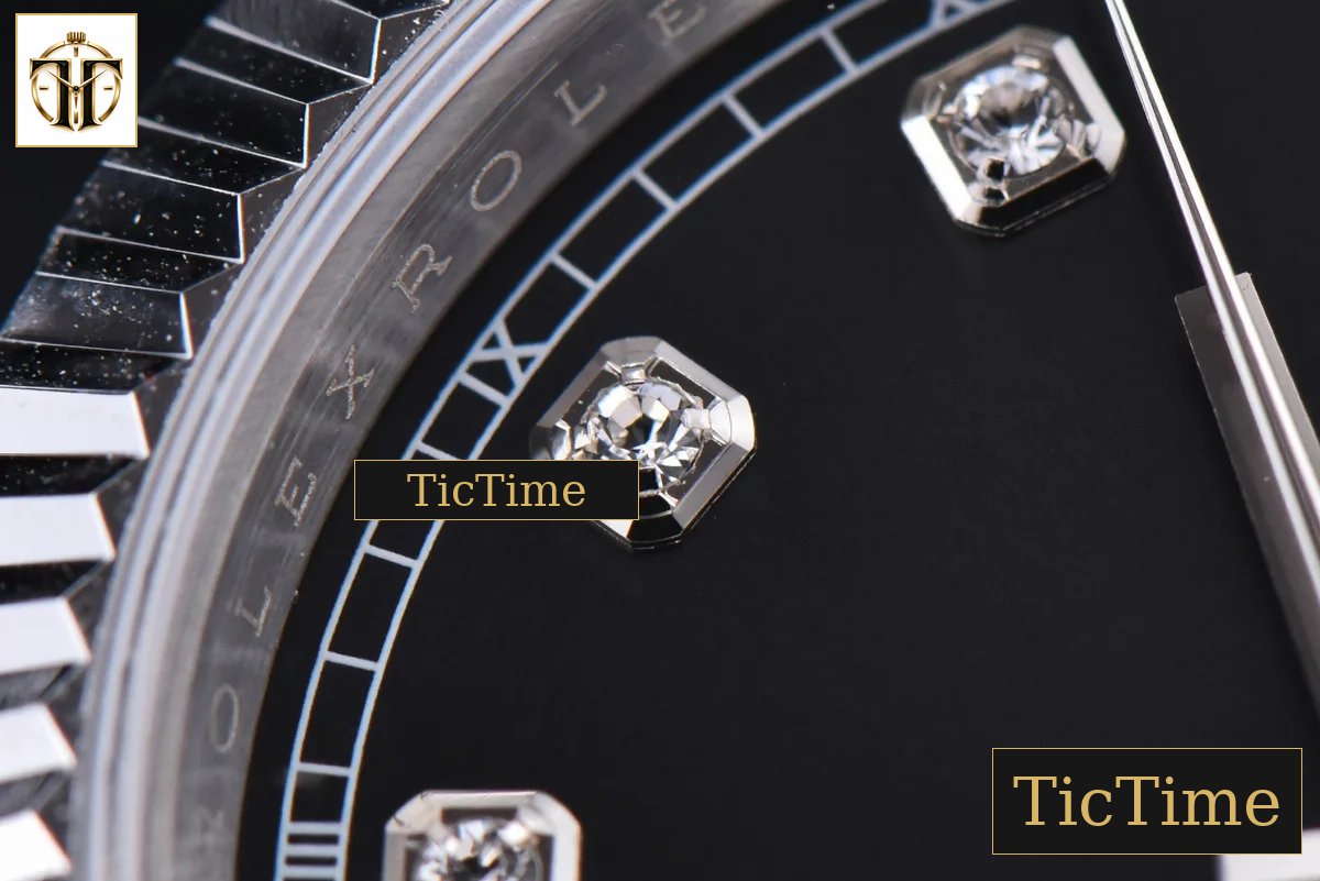 Datejust 41mm GMF SS Black Dial Diamond Marker Fluted Bezel Jubille Bracelet VR3235 — foto 7