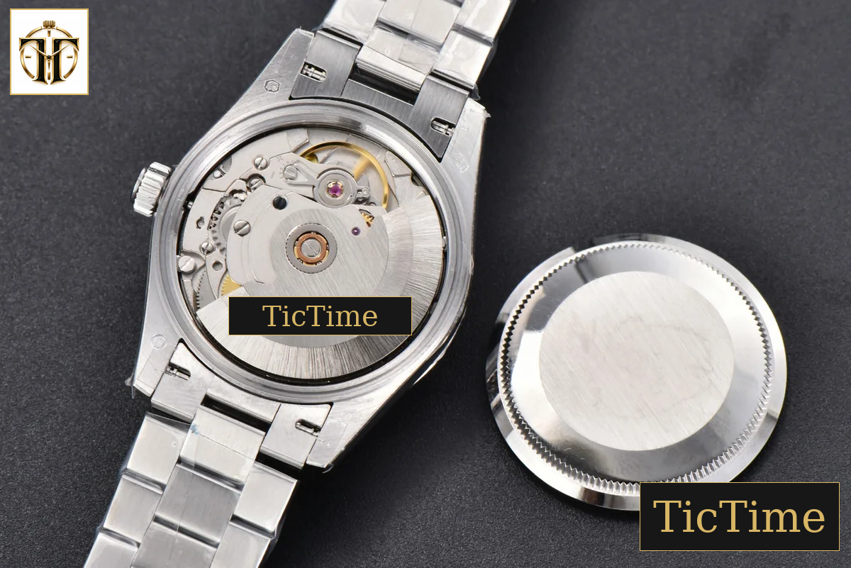 DateJust 904L 31mm GMF Diamond Bezel Blue Flowers Dial President Bracelet A2824 — foto 21