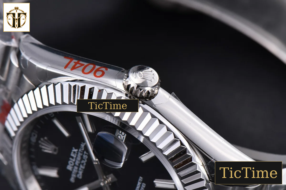 Datejust 41mm GMF SS Black Dial Lume Marker Fluted Bezel Jubille Bracelet VR3235 — foto 15