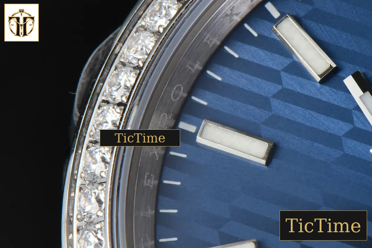 DateJust 36mm BPF Diamond Blue Motif Dial Oyster Bracelet A2824 — foto 6