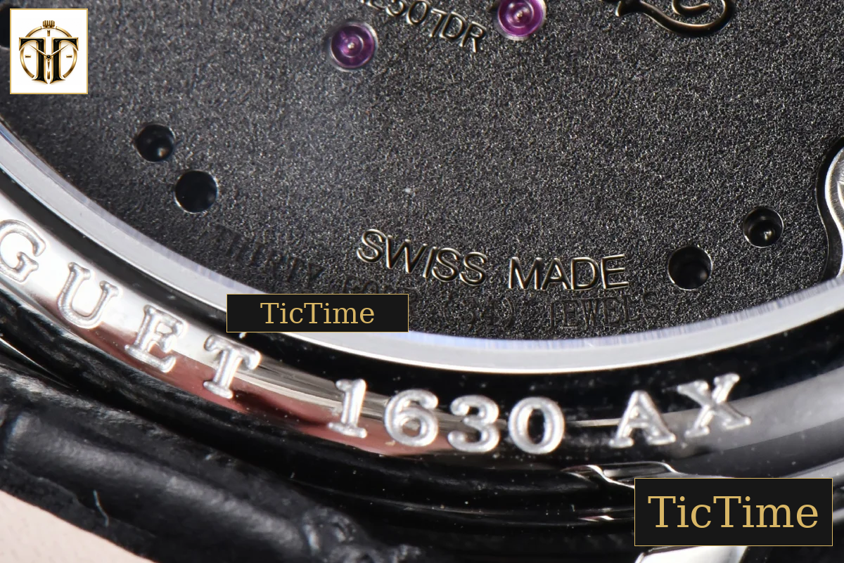 Tradition 7057BB 40mm ZF Gray Dial Black Subdial Black Leather Strap A505 — foto 20
