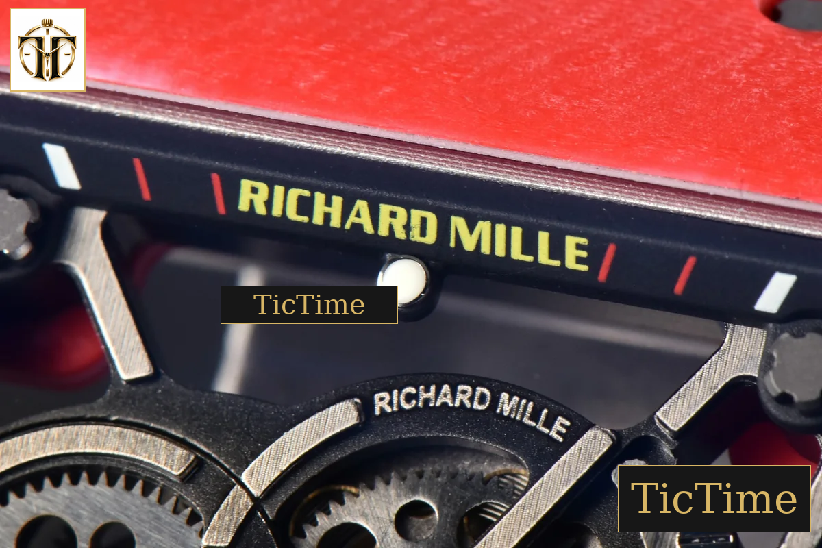 NTPT RM035-02 ZF Red Skeleton Dial Black Rubber Strap RMAL1 — foto 5