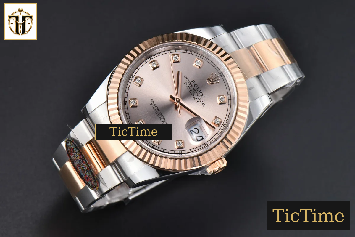 DateJust 126331 41mm Clean Factory RG/SS RG Dial Diamond Marker Oyster Bracelet VR3235 — foto 3