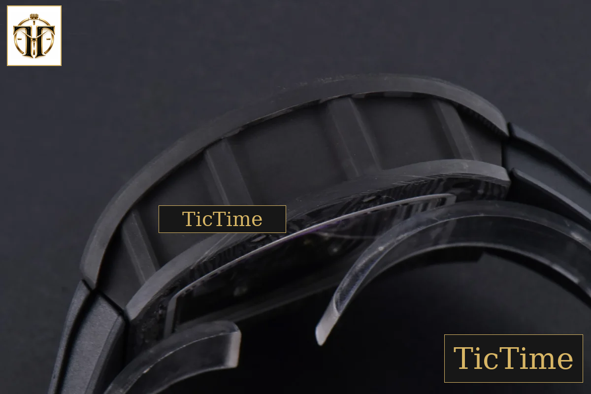 NTPT RM055 43mm ZF RG Bezel Black Crown Black Rubber Strap V6 RMUL2 — foto 17