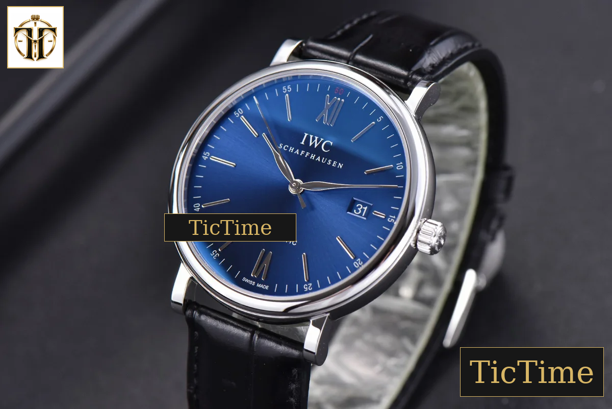 Portofino ‘150 Years’ 40mm V7F Blue Dial ‘Red 60’ Black Leather Strap / A2892 — foto 3