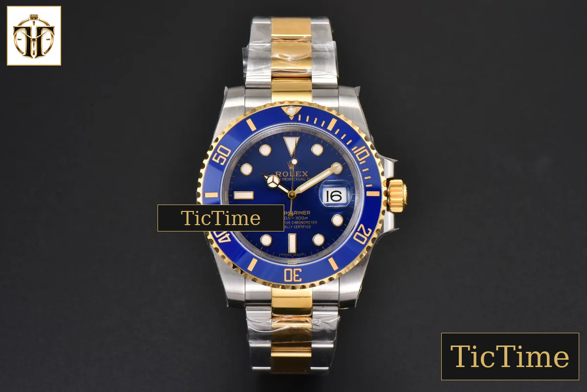 Submariner LB 904L 116613 King Factory YG/SS Blue Ceramic Blue Dial SS Bracelet VR3135 — foto 3