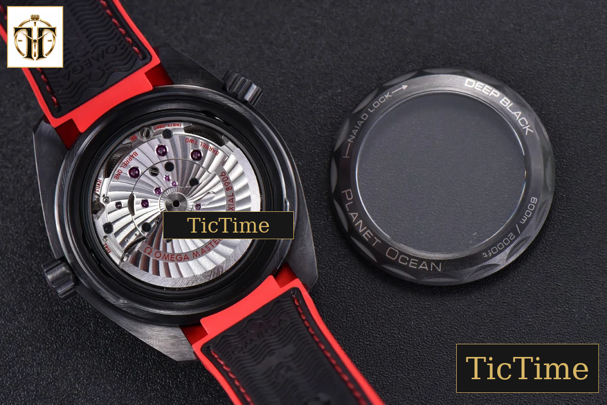 Planet Ocean Deep 45.5mm VSF Black red Ceramic Black Nylon Strap A8906 — foto 20