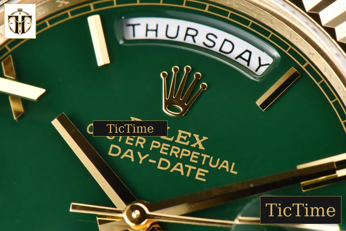 DayDate 904L 40mm GMF YG Green Dial YG Bracelet A3235 — foto 5