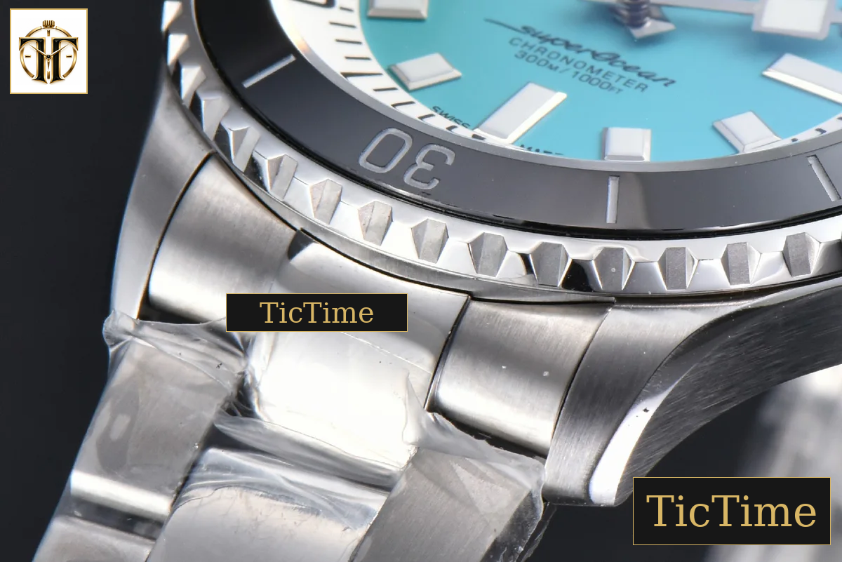 SuperOcean 44mm TF Tiffany Blue/White Dial SS Bracelet A2824 — foto 10